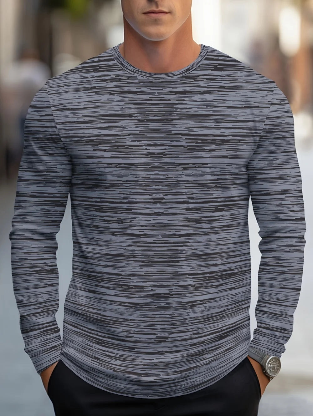 Oversized T-Shirts for Men Autumn Clothing T-Shirt Male T-Shirts Trip Hiking Camping Long Sleeves Tops Sportswear Man Clothing