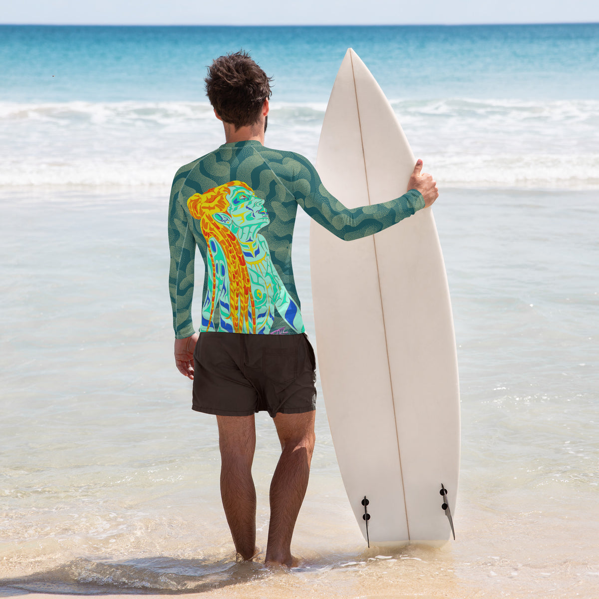 Men's Rash Guard HED Pagan Gods Be Praised design