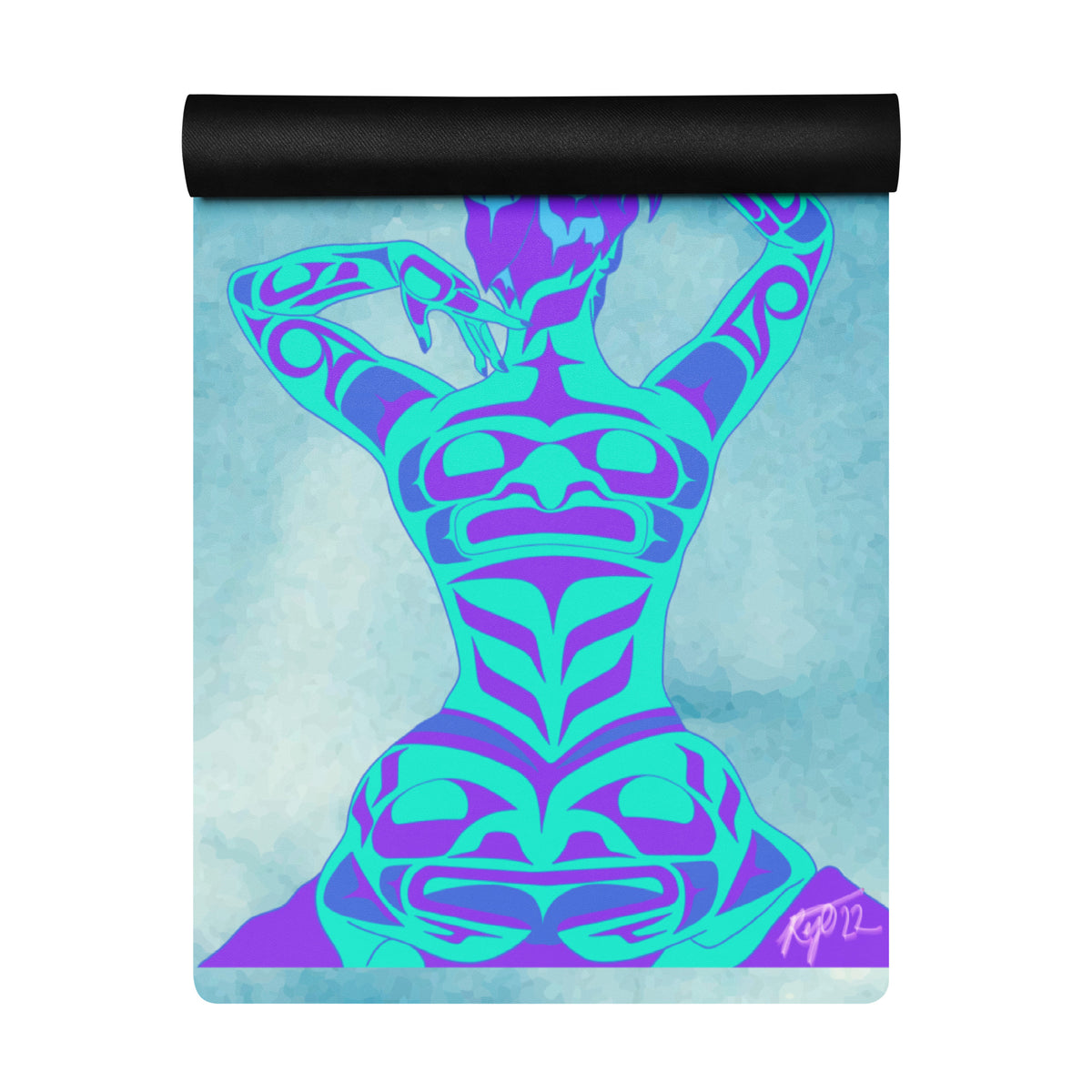 Yoga mat HED Copper Back Woman Design