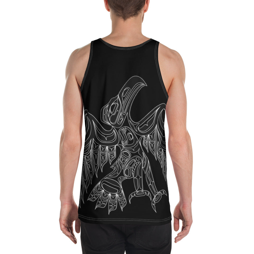Unisex Tank Top HED Raven Releases Salmon Design