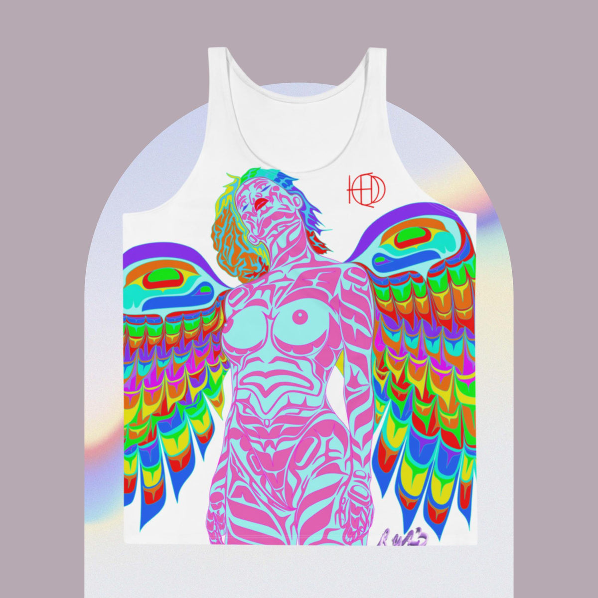 Unisex Tank Top HED Owl Woman Design