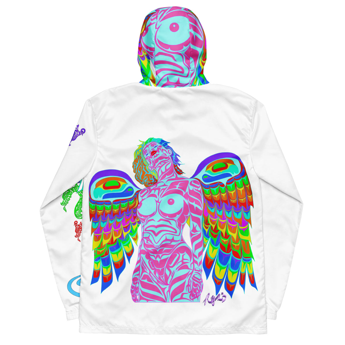 Men’s windbreaker HED Owl Woman Design