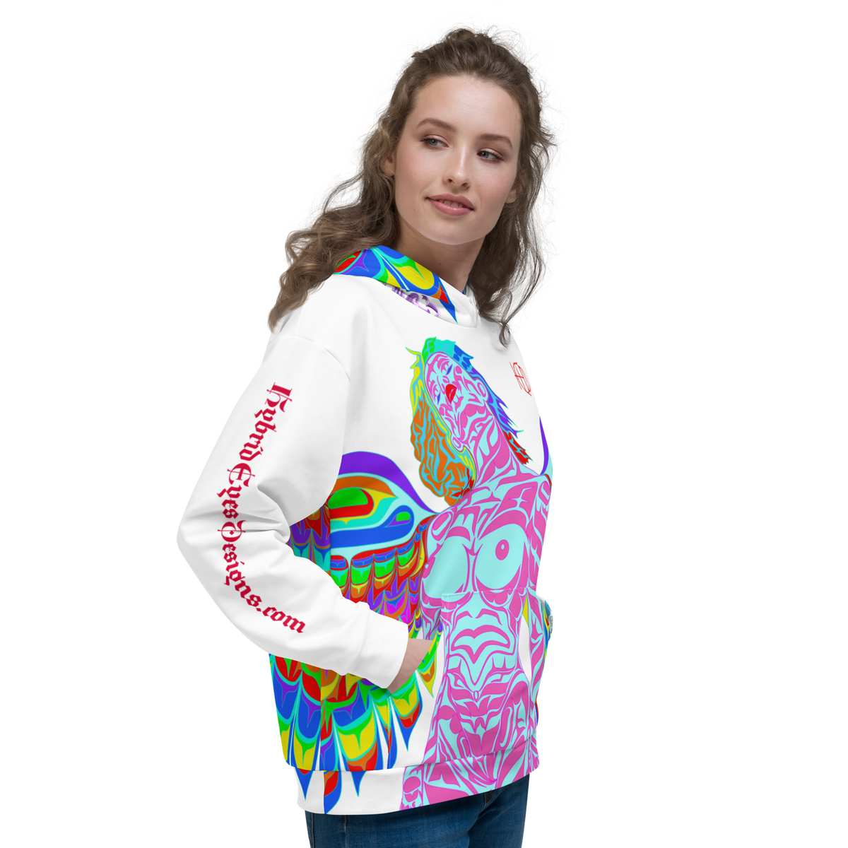 Unisex Hoodie Owl Woman Design