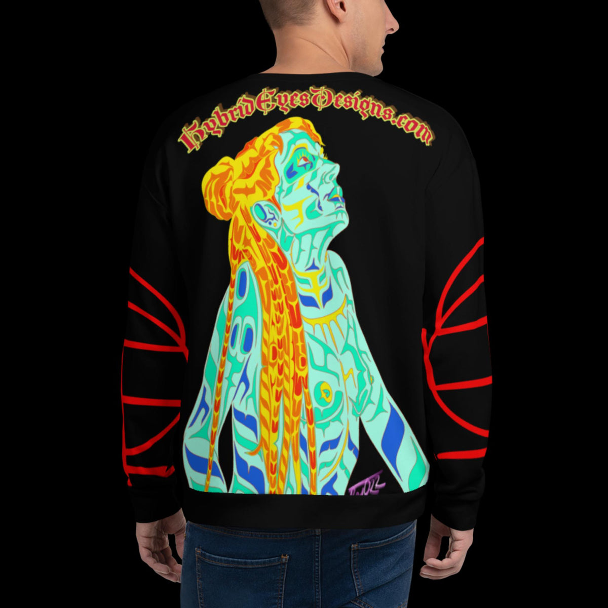 Unisex Sweatshirt HED Pagan Gods Be Praised Design