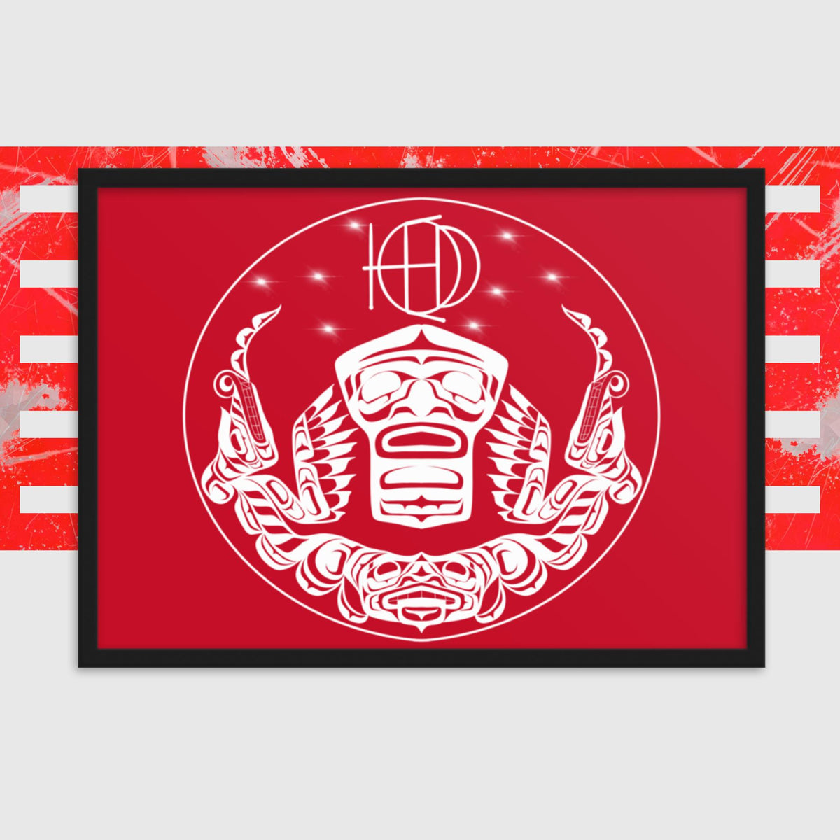 Framed matte paper poster HED Emblem