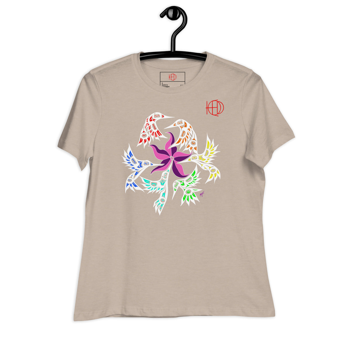 Women's Relaxed T-Shirt Hummingbird Fam