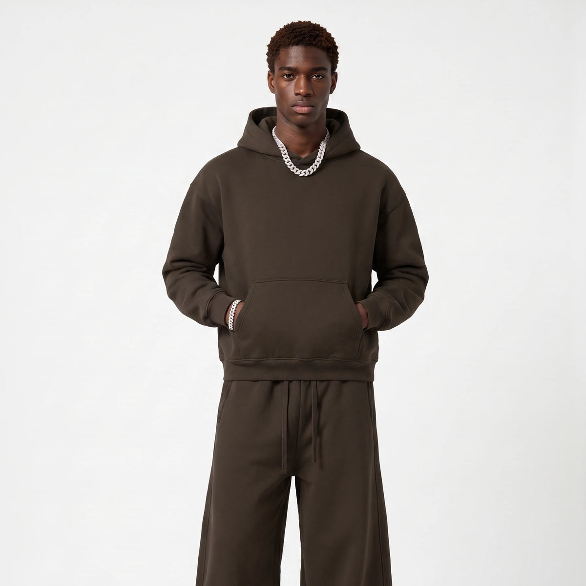 Oversize Men's Grey Hoodies Sweatshirt Fleece Oversized Hooded Collar Cotton Fall Hoodies Casual Loose Fit Ultra Soft Pullover