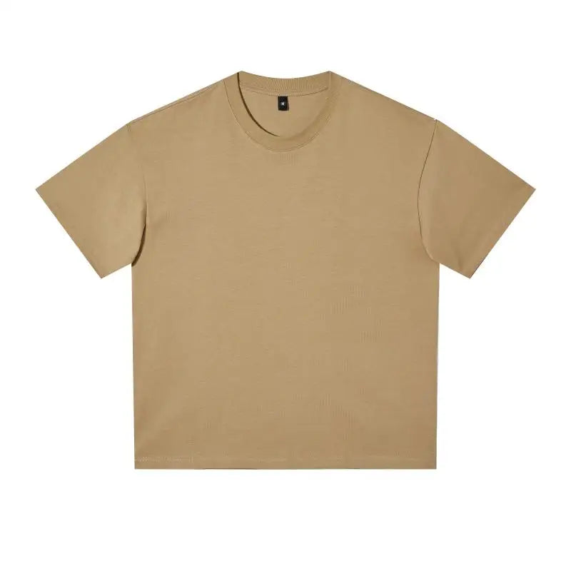 Oversized T Shirt for Men Women 280gsm Heavy Cotton Shirts Summer O-neck Oversize Tees Solid Casual Streetwear Fashion Clothing