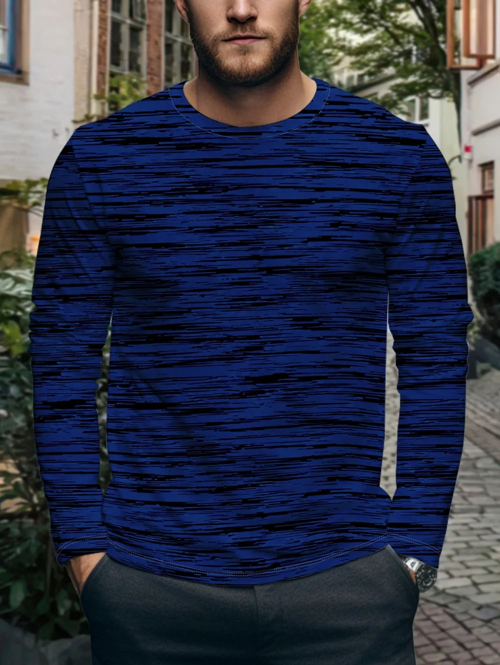 Oversized T-Shirts for Men Autumn Clothing T-Shirt Male T-Shirts Trip Hiking Camping Long Sleeves Tops Sportswear Man Clothing