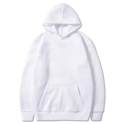 Fashion Casual Fleece Hoodies Men Wholesale Plain White Pullover Hoodie Unisex Cheap Sweatshirt With Hood Polerones Para Hombre