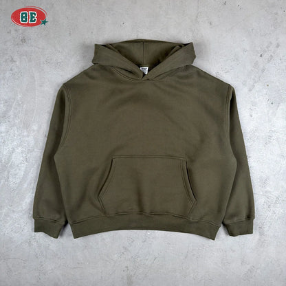 Oversize Men's Grey Hoodies Sweatshirt Fleece Oversized Hooded Collar Cotton Fall Hoodies Casual Loose Fit Ultra Soft Pullover