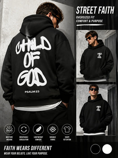 An oversized American-style streetwear hoodie featuring a minimalist graphic on the chest; a trendy, unisex design.