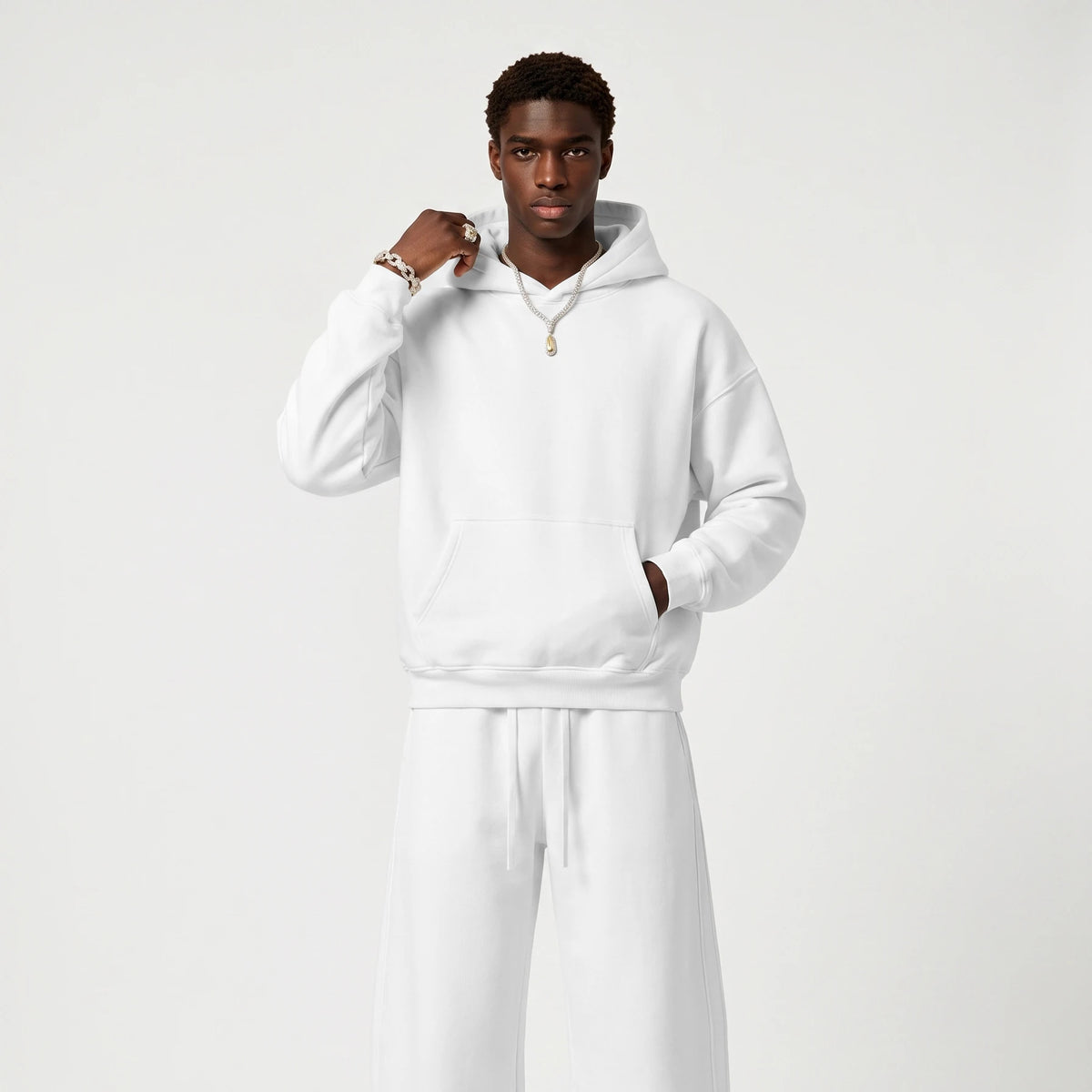 Oversize Men's Grey Hoodies Sweatshirt Fleece Oversized Hooded Collar Cotton Fall Hoodies Casual Loose Fit Ultra Soft Pullover