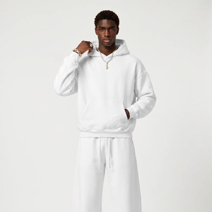 Oversize Men's Grey Hoodies Sweatshirt Fleece Oversized Hooded Collar Cotton Fall Hoodies Casual Loose Fit Ultra Soft Pullover