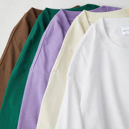 Oversized T Shirt for Men Women 280gsm Heavy Cotton Shirts Summer O-neck Oversize Tees Solid Casual Streetwear Fashion Clothing
