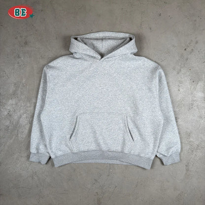 Oversize Men's Grey Hoodies Sweatshirt Fleece Oversized Hooded Collar Cotton Fall Hoodies Casual Loose Fit Ultra Soft Pullover