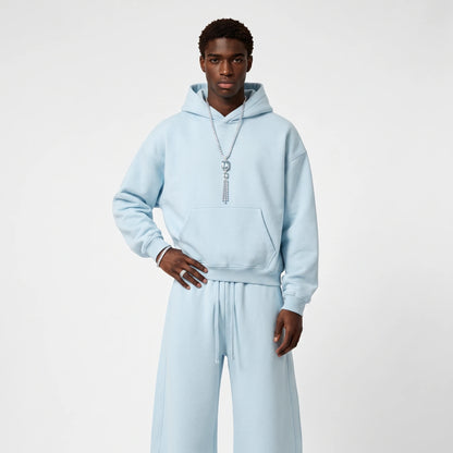Oversize Men's Grey Hoodies Sweatshirt Fleece Oversized Hooded Collar Cotton Fall Hoodies Casual Loose Fit Ultra Soft Pullover