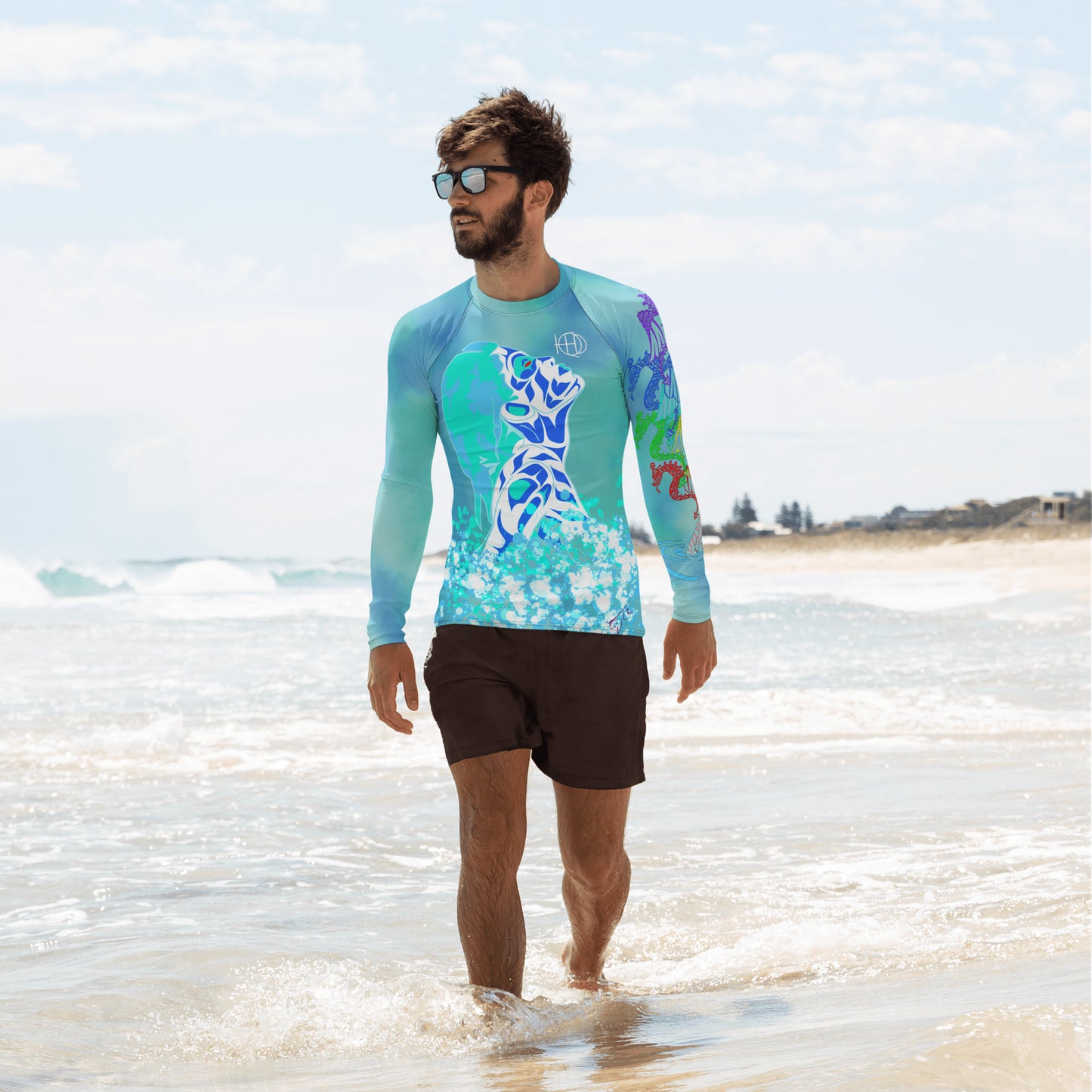 Men's Rash Guard HED Breathe of Rebirth Design