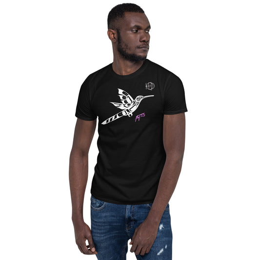 Short-Sleeve Unisex T-Shirt HED Ha̱mdza̱lat̓si-Hummingbird design