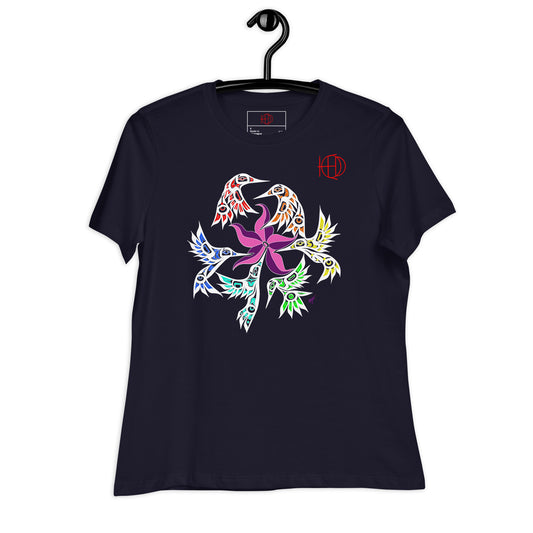 Women's Relaxed T-Shirt Hummingbird Fam